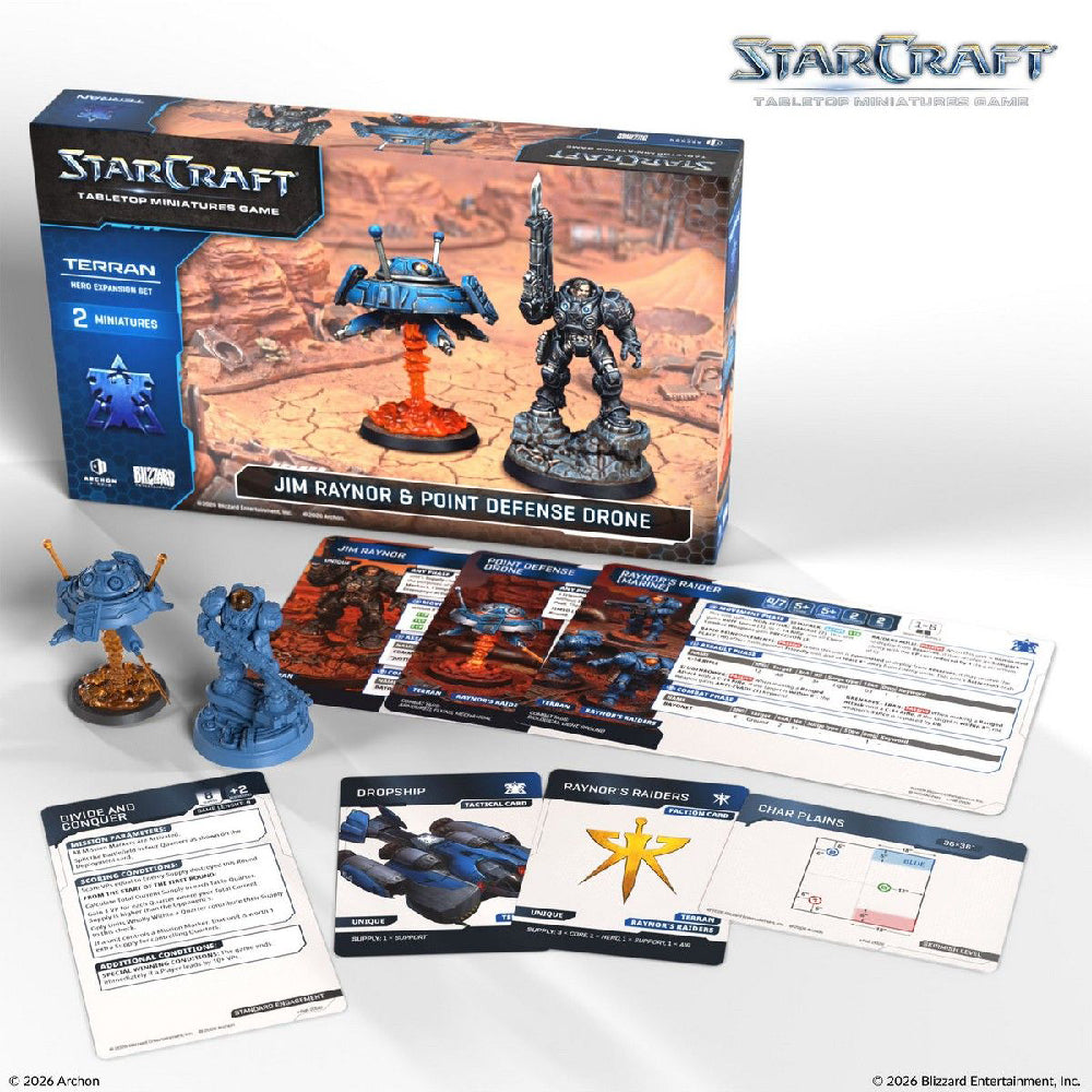Starcraft Terran Raynor's Raiders Hero Expansion Open Box