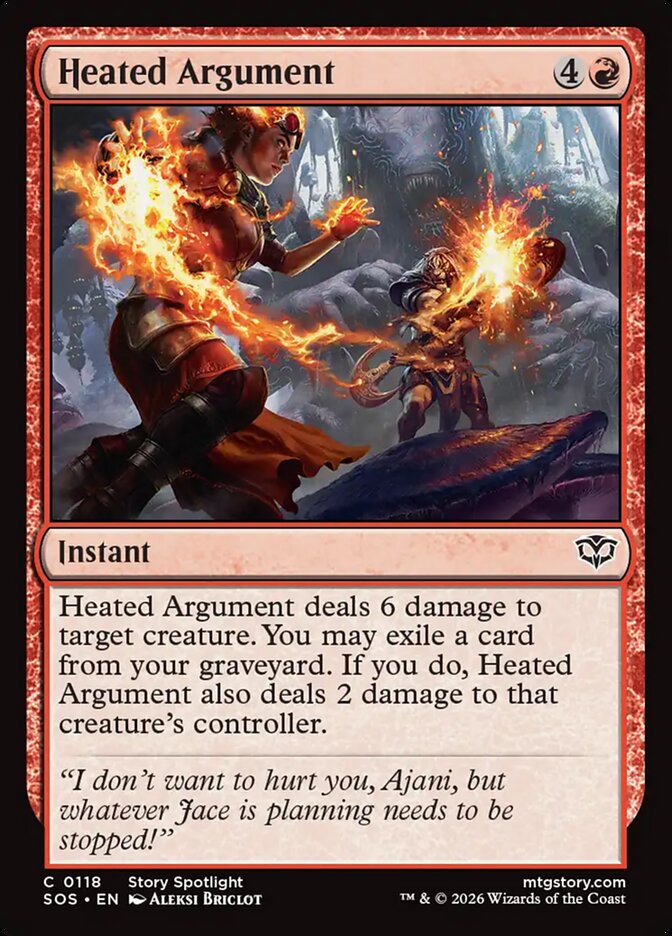 Heated Argument Secrets of Strixhaven #118Card Front