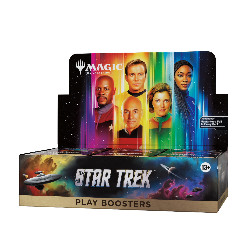 Magic ! the Gathering Star Trek Play Booster Display Angled Left