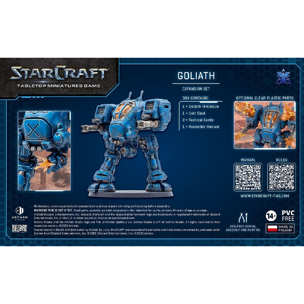 Starcraft Terran Goliath Expansion Set Box Back