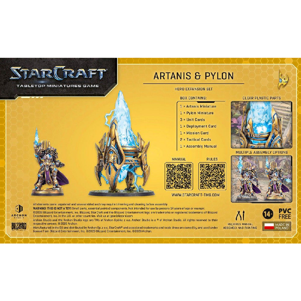 Starcraft Protoss Artanis Hierarch Hero Expansion Box Back