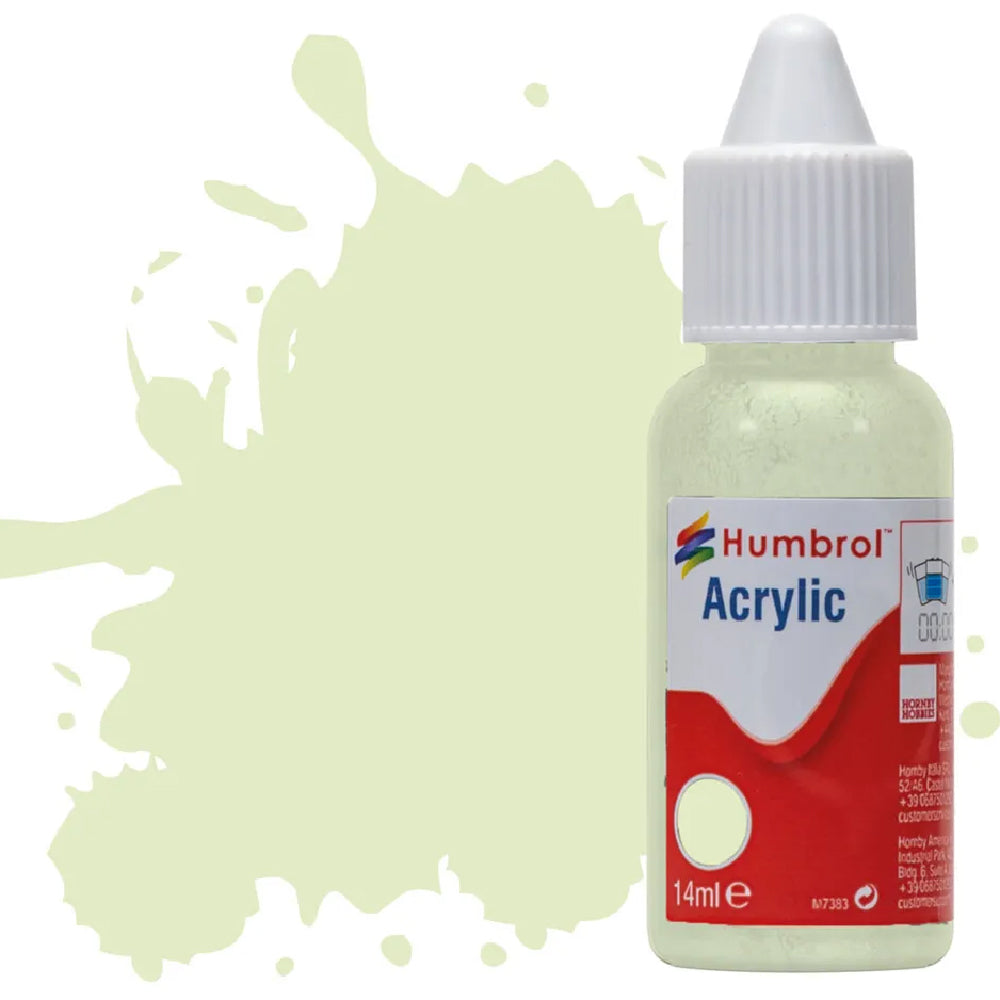 Humbrol Beige Green Matt Acrylic Hobby Paint 14ml Dropper Bottle