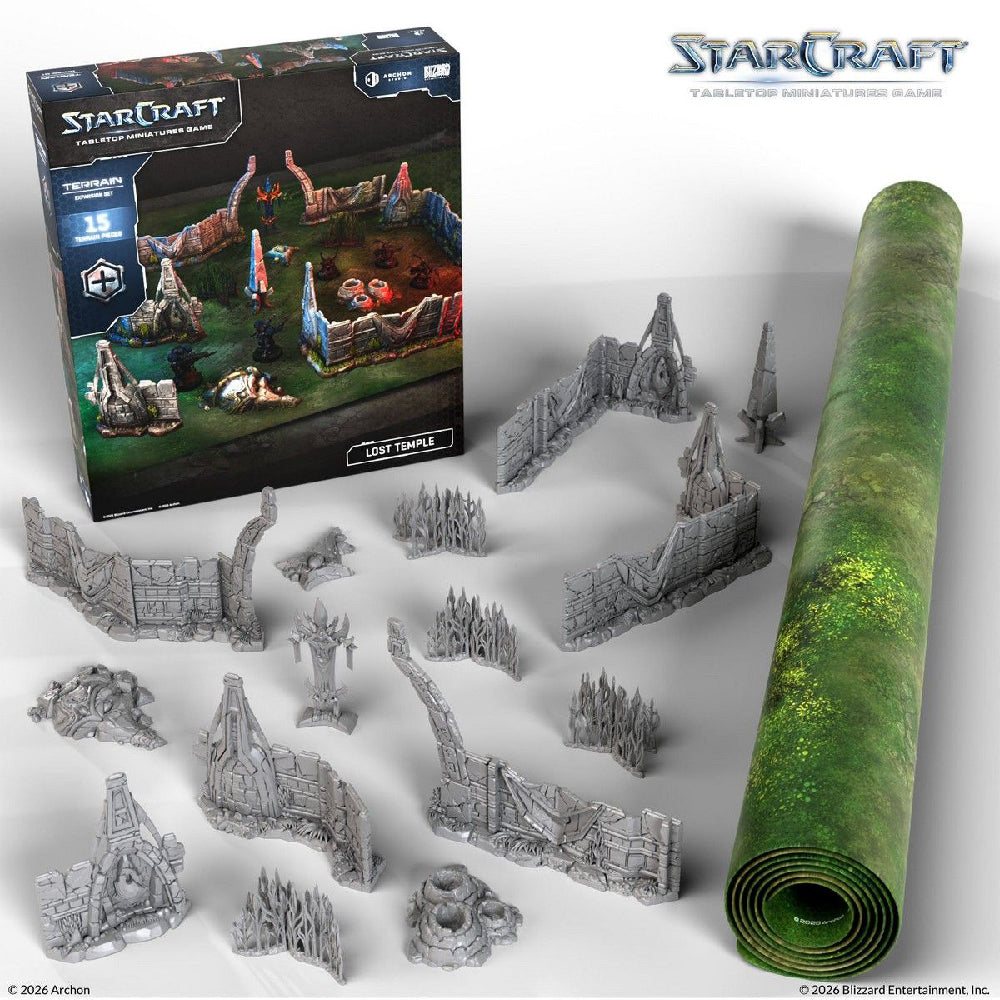 Starcraft Lost Temple Terrain Expansion Set Open Box