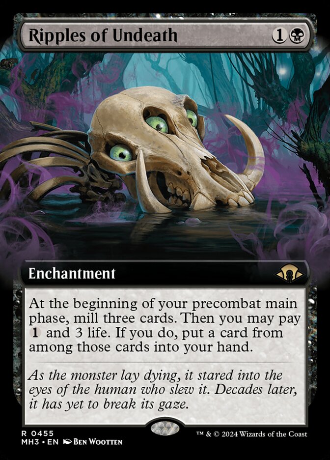 Ripples of Undeath Extended Art MTG Single | MH3 #455