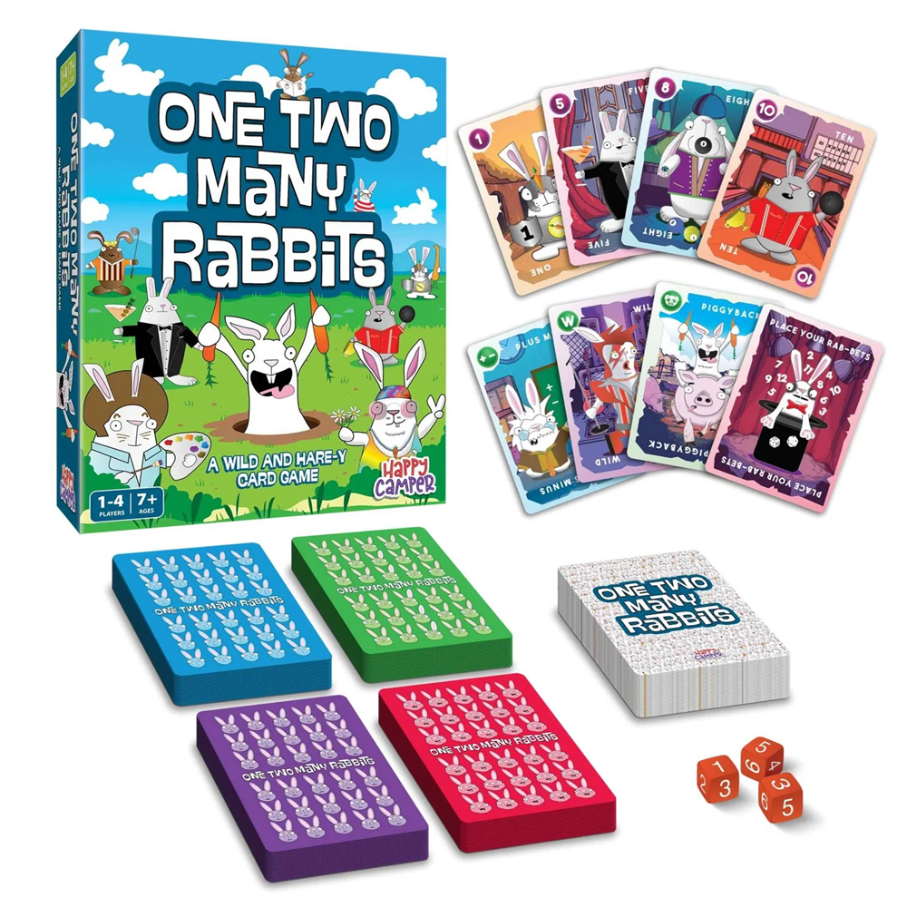 One Two Many Rabbits - Family Card Game