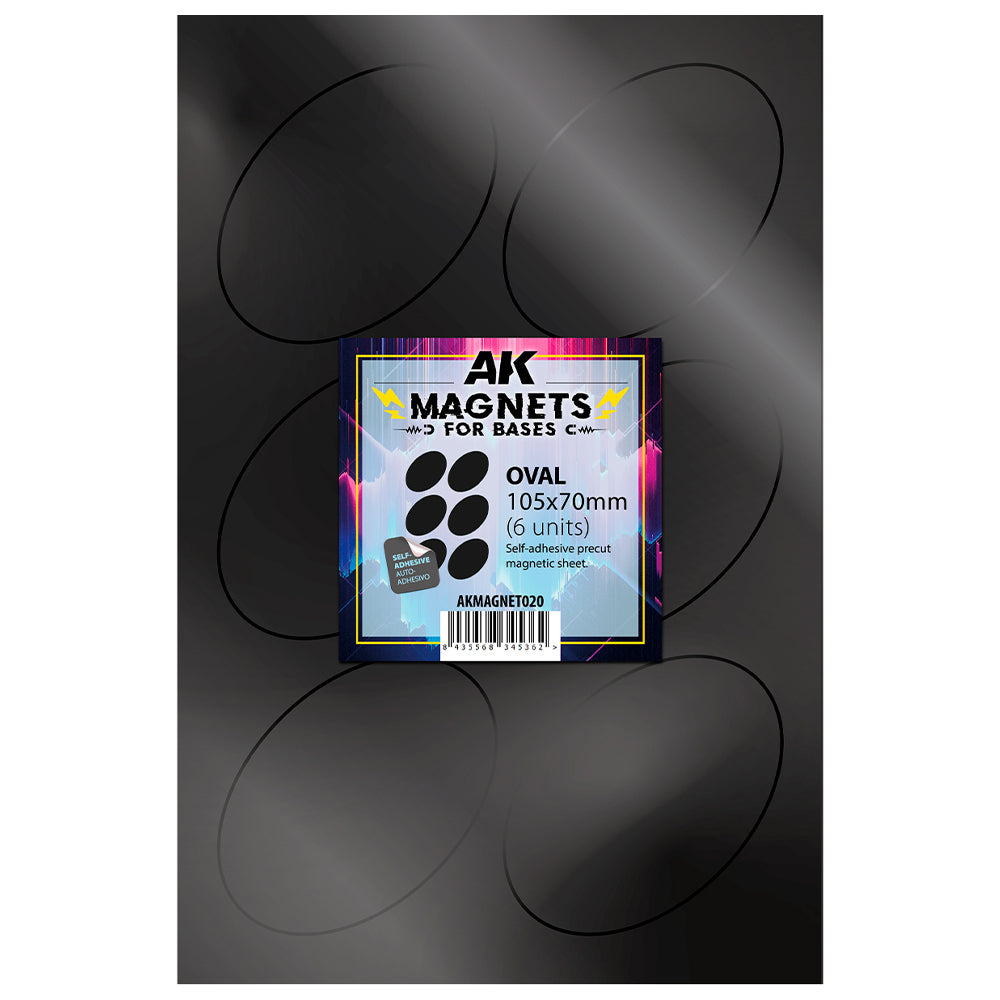 AK Basing Magnet Sheet For 105 x 70mm Oval Bases