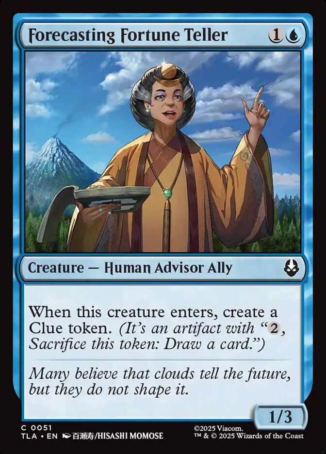 Forecasting Fortune Teller Avatar The Last Airbender #051 MTG Single Card Front