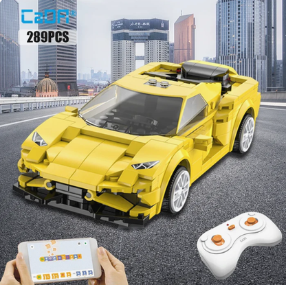 Yellow Evo Race Car - Cada RC Brick Model Kit