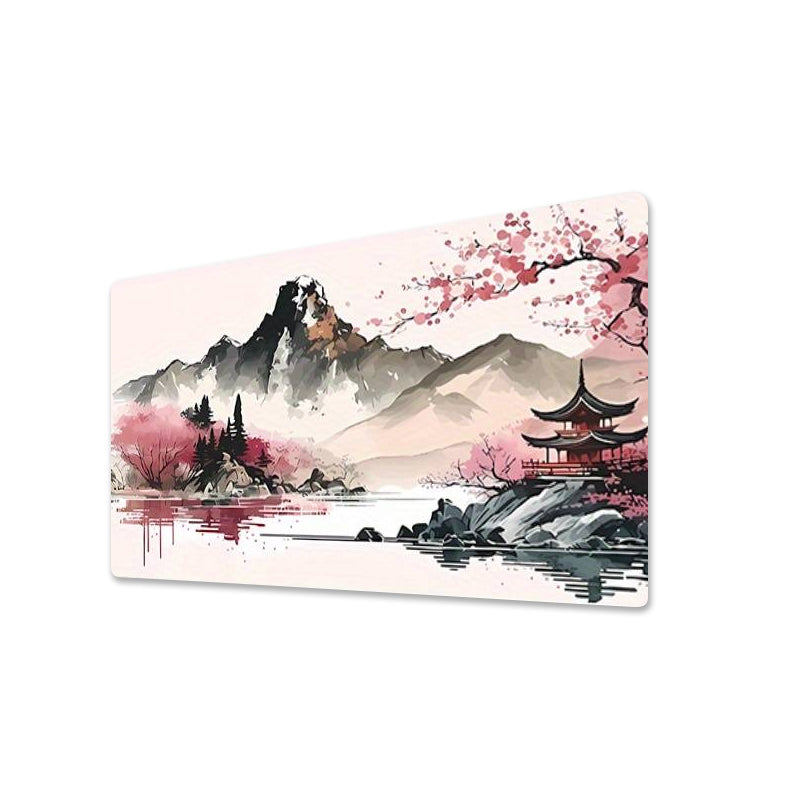Mountain Lake Stitched Edge Playmat