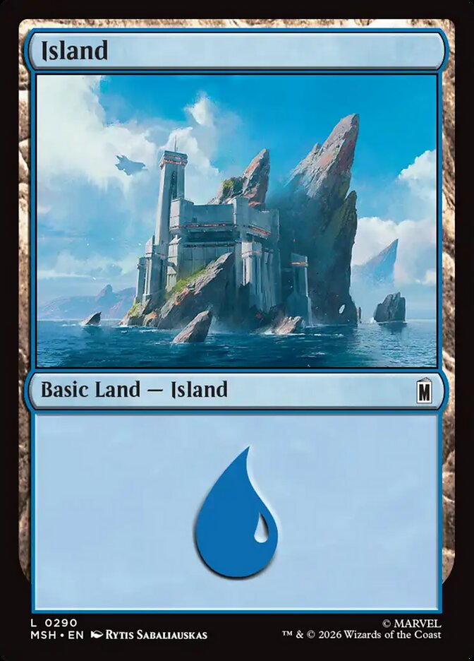 Marvel Superheroes Island Card Front
