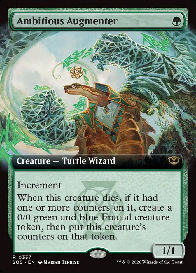 Ambitious Augmenter Secrets of Strixhaven Extended Art #337Card Front