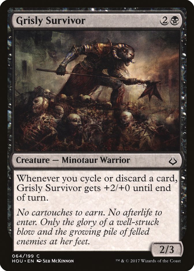 Hour of Devastation Grisly Survivor #064 Card Front