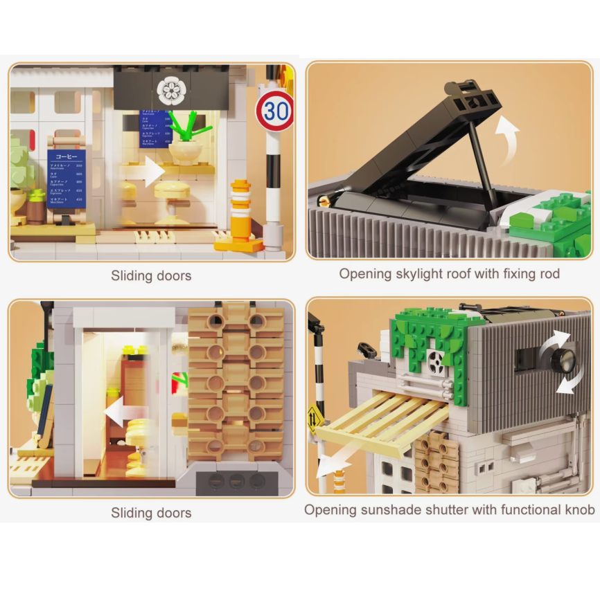Japanese Summer Breeze Coffee Shop - Cada Brick Kit