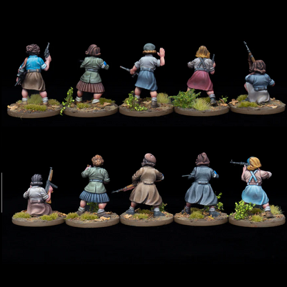 Partisans (2) French Resistance Women - World Ablaze