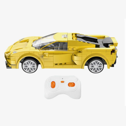 Yellow Evo Race Car - Cada RC Brick Model Kit