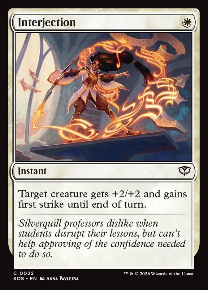 Interjection Secrets of Strixhaven #022Card Front