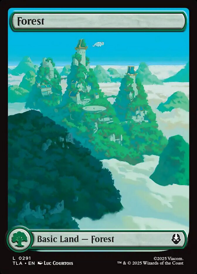 Full Art Appa Basic Forest Avatar The Last Airbender #291 MTG Single Card Front