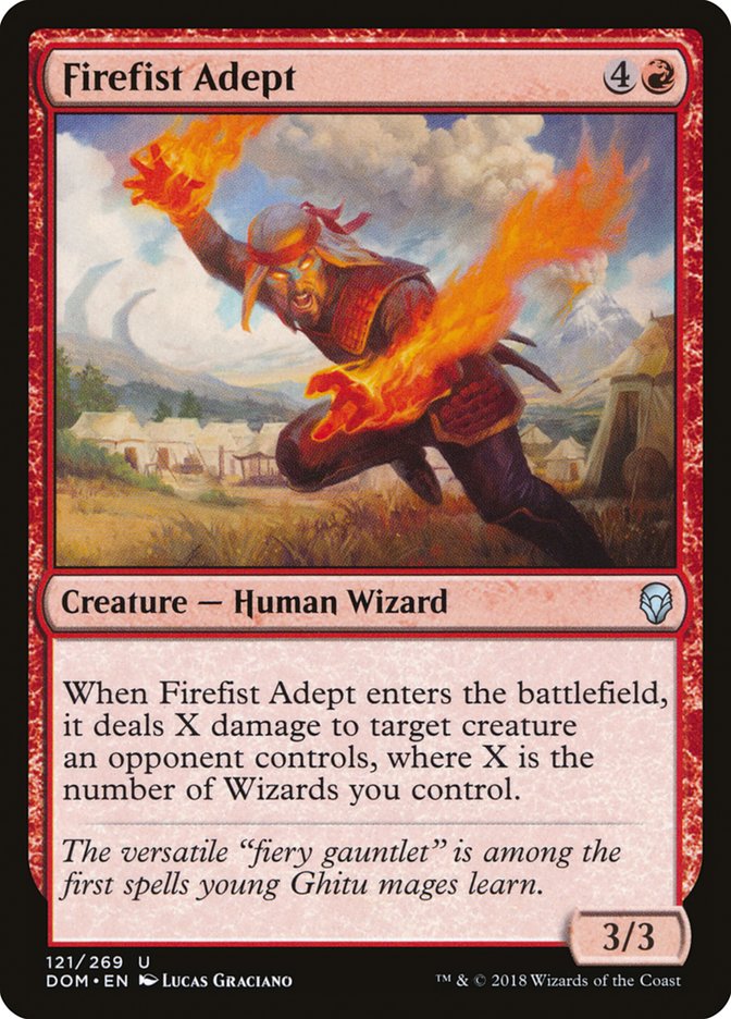 Firefist Adept Dominaria #121