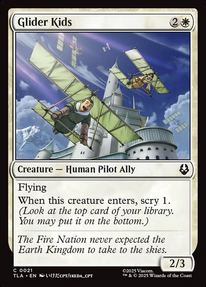 Glider Kids Avatar The Last Airbender #021 MTG Single Card Front