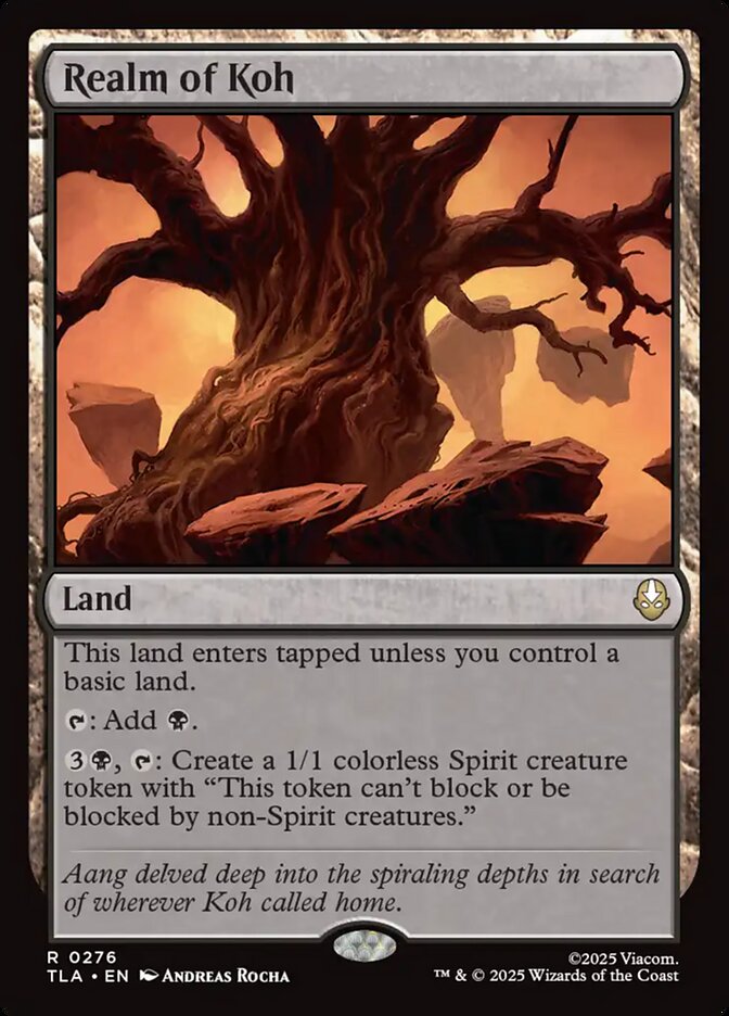 Realm of Koh Avatar The Last Airbender #276 MTG Single Card Front