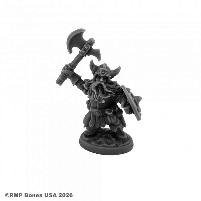 07184 Dain Deepaxe, Dwarf Hero reaper miniatures 