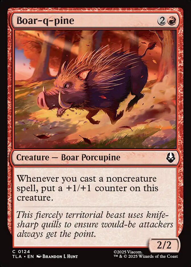 Boar-q-pine Avatar The Last Airbender #124 MTG Single Card Front