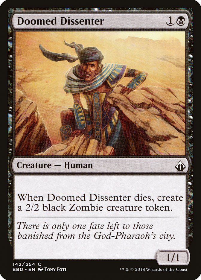 Doomed Dissenter Battlebond #142 | Magic! The Gathering Single