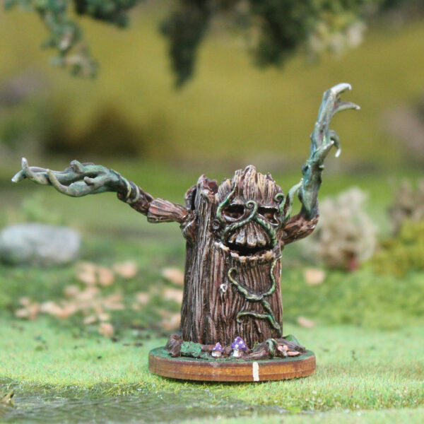 Dynadru by Oakbound Studio. A lead pewter miniature representing a small tree creature
