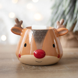 Reindeer Oil Burner. A cute reindeer face oil burner to bring festive fragrance to your home.