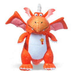 Zog The Dragon. A colourful licenced plush representing the happy dragon Zog from the wonderful Julia Donaldson & Axel Scheffler books
