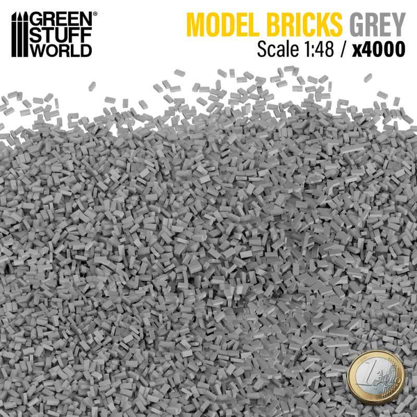 Grey Model Paving Bricks x4000 - 1:48 scale