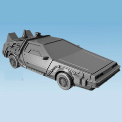 Chronal Corvette by Crooked Dice.&nbsp; A multipart resin miniature kit representing a time travelling sports car sculpted by Scott Reid, this model is approximately 95mm long x 40mm wide and 30mm high with one chassis, four road wheels, four alternate flying wheels, three alternate engine parts and two wing mirrors&nbsp;for your tabletop gaming and RPGs.