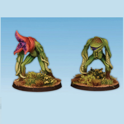 Creepers by Crooked Dice.&nbsp; A set of two metal figures representing plant creatures for your RPGs, jungle setting, swamp scenes and tabletop gaming needs.