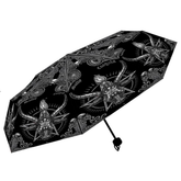 Baphomet Umbrella features a rep...