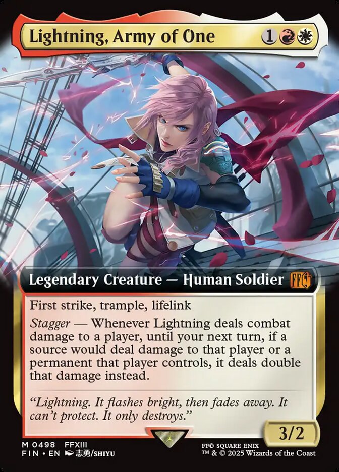 Extended Art Lightning, Army of One Final Fantasy #498