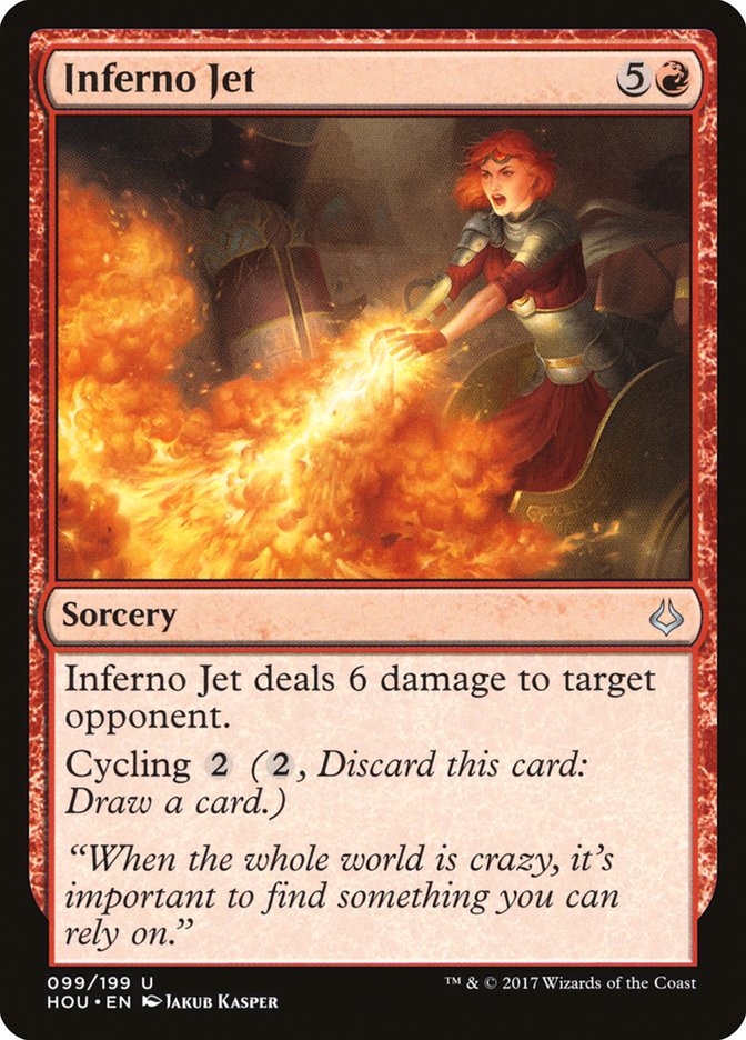 Hour of Devastation Inferno Jet #099 Card Front