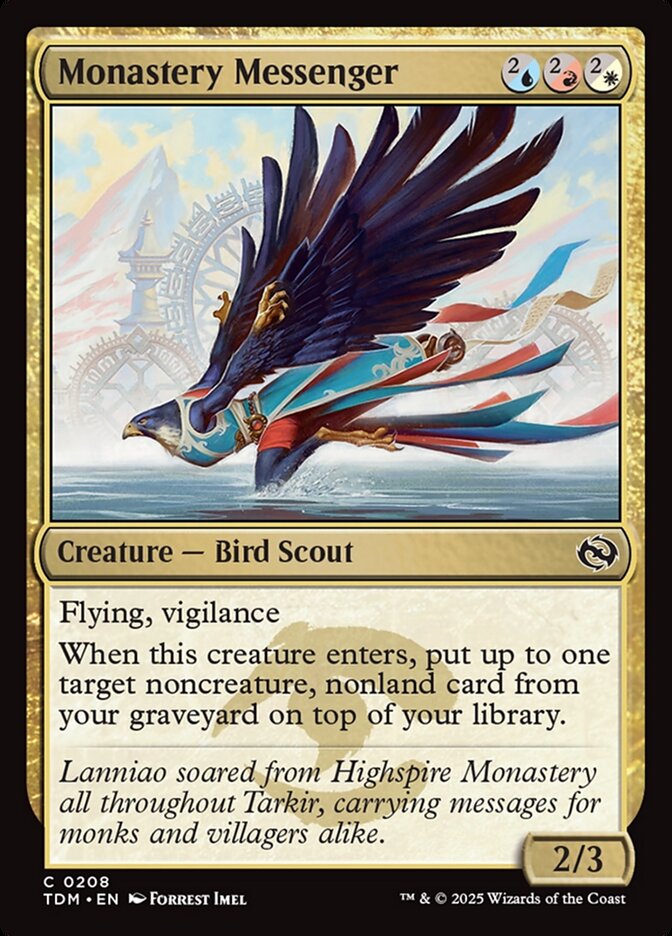 Monastery Messenger Tarkir Dragonstorm #208