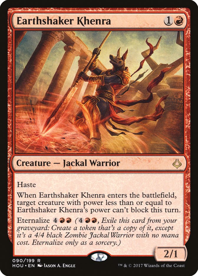 Hour of Devastation Earthshaker Khenra #090 Card Front