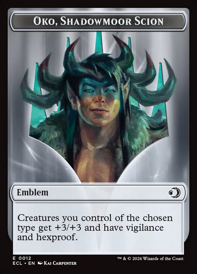 Oko, Shadowmoor Scion Emblem Lorwyn Eclipsed Token #012