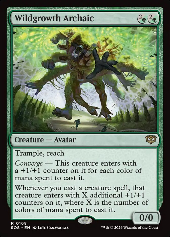Wildgrowth Archaic Secrets of Strixhaven #168Card Front
