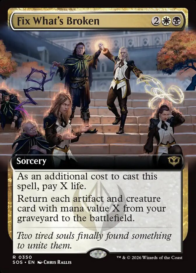 Fix What's Broken Secrets of Strixhaven Extended Art #350Card Front
