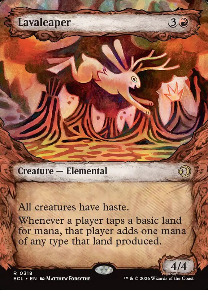 Lavaleaper Fable Frame Lorwyn Eclipsed #318