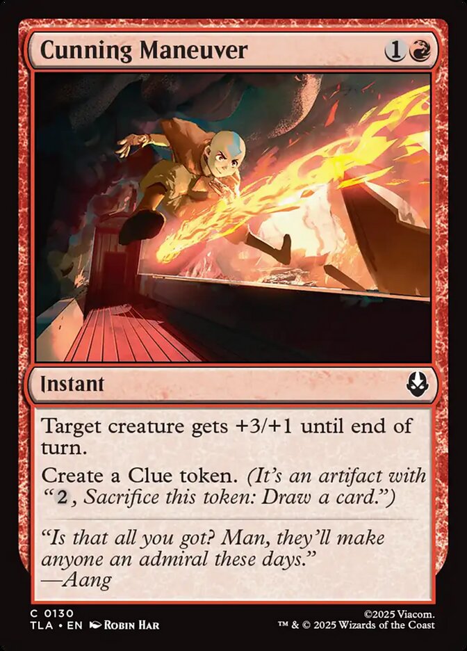 Cunning Maneuver Avatar The Last Airbender #130 MTG Single Card Front