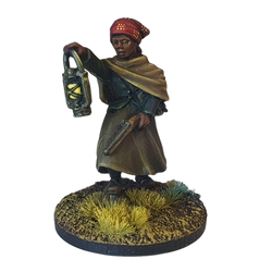 Harriet Tubman, a metal miniature by Bad Squiddo Games sculpted by Alan Marsh. A miniature for your tabletop gaming and hobby needs to representing Harriet Tubman, born Araminta Ross a slave in 1822 who joined the Underground Railroad, a network of people working to smuggle out slaves and free them, and later became a spy and led 750 slaves to freedom in one go