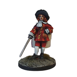 Julie D'Aubigny, a metal miniature by Bad Squiddo Games sculpted by Alan Marsh. A miniature for your tabletop gaming and hobby needs to representing Julie D'Aubigny, also known as Mademoiselle Maupin or La Maupin,