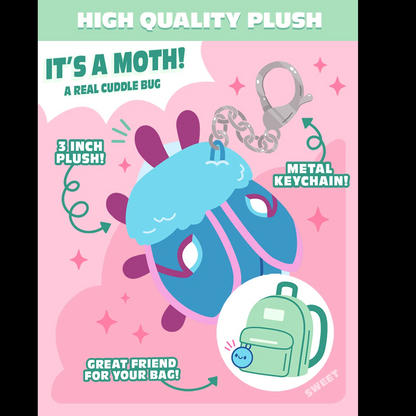 Squishable Moths Cup Of Tea Blind Box -Plush Keyring Series 1