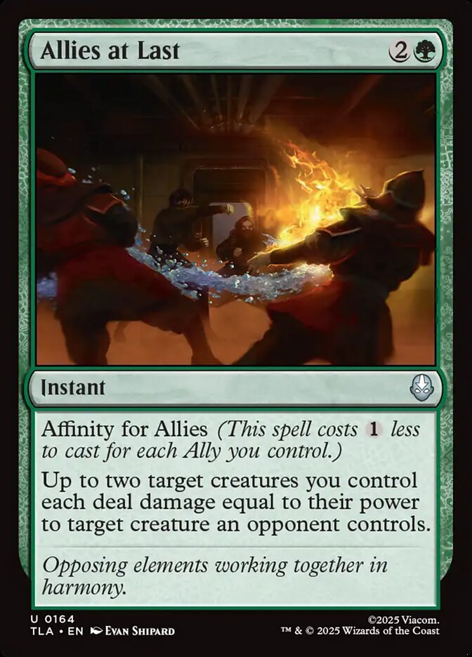 Allies at Last Avatar The Last Airbender #164 MTG Single Card Front