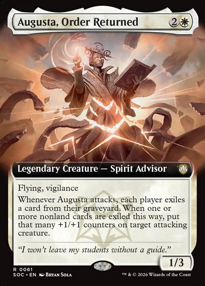 Augusta, Order Returned Extended Art SOS Commander #011