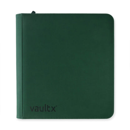 Forest Green Vaultx 12-Pocket Zip Binder