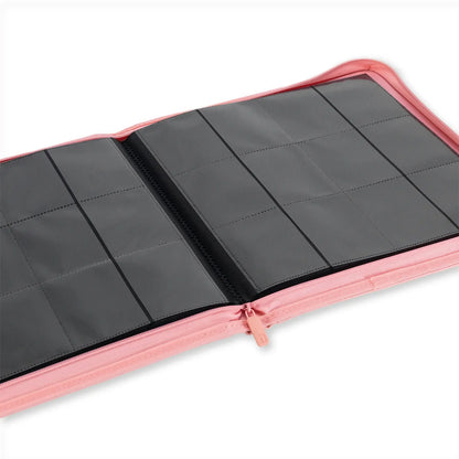Interior Pages Pink Vaultx Zip Binder 12 Pocket